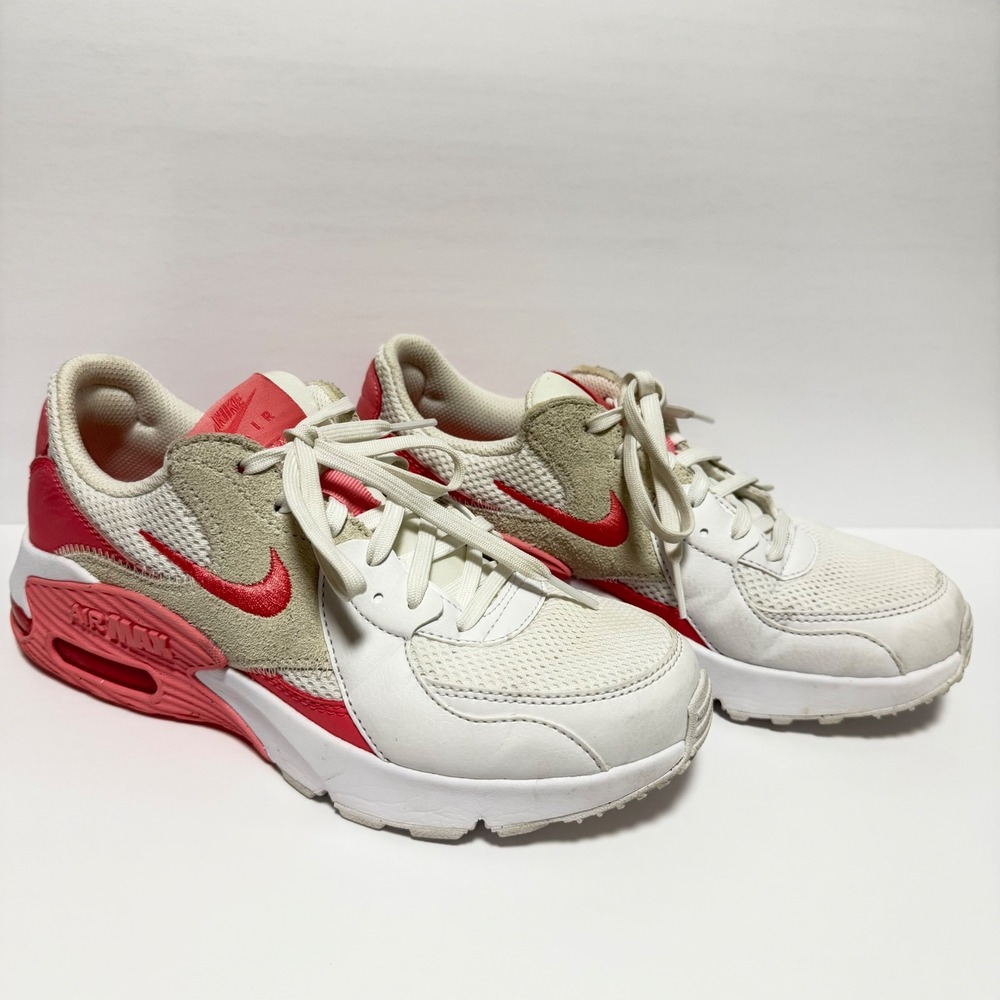 Nike Air Max Excee - Women's 7 - CD5432-101 - White Pink Coral Sneakers Shoes